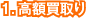 1.高額買取り